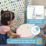 4our Kiddies Baby Toilet Lock (2 Pack) for Child Safety, Baby Proof Toilet Seat Lock with 2 Extra Pallet Fit for Most Standard Toilet, Easy Intallation Toilet Lid Lock with 2 Extra 3M Adhesive - Image 3