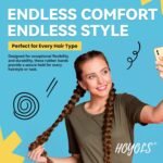 HOYOLS Clear Elastic Hair Rubber Bands, 1500pcs Mini Small Clear Ponytail Elastics Holders for Blond Kids Girls Hair No Crease Damage No Hurt 1 Inch TPU - Image 3