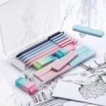 Four Candies Cute Mechanical Pencil Set, 6PCS Pastel Mechanical Pencils 0.5 & 0.7mm with 360PCS HB Leads, 3PCS Erasers and 9PCS Eraser Refills, Aesthetic School Supplies for Girls Writing - Image 5