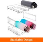 Lifewit Water Bottle Organizer, Stackable Kitchen Pantry Organization and Storage, 12-Bottle Plastic Holder, Countertop 4Pack, Modern Design - Image 5