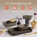Our Place Bakeware Set | 5-Piece Ceramic Bakeware Collection with Stovetop-to-Oven Griddle Pan | PFAS-Free Non-Toxic Nonstick Pans, Oven Mat & Baking Dishes | Char - Image 3