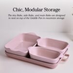 Our Place Bakeware Set | 5-Piece Ceramic Bakeware Collection with Stovetop-to-Oven Griddle Pan | PFAS-Free Non-Toxic Nonstick Pans, Oven Mat & Baking Dishes | Char - Image 5
