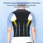 babaka Back Brace Posture Corrector for Kids, Adjustable Full Back Support, for Upper and Lower Back Pain Relief, Scoliosis, Dowagers Hump, Hunchback, Thoracic, Spine Corrector (XX-Large, Waist: 28''-33'') - Image 3