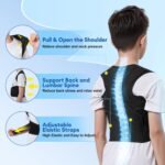 babaka Back Brace Posture Corrector for Kids, Adjustable Full Back Support, for Upper and Lower Back Pain Relief, Scoliosis, Dowagers Hump, Hunchback, Thoracic, Spine Corrector (XX-Large, Waist: 28''-33'') - Image 6