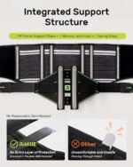 Back Brace for Lower Back Pain Relief, 8X Powerful Lumbar Support for Men Women, Back Support Belt with 3D Pad, Breathable Back Support Brace with Adjustable Strap for Herniated Disc, Sciatica, Green Size M - Image 4