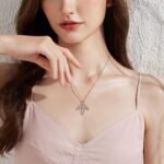 925 Sterling Silver Guardian Angel Necklace for Women 18K White Gold Plated Angel Pendant Jewelry for Her - Image 6