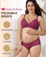 Intimate Portal Cotton Maternity Underwear Under the Bump Foldable Pregnancy Postpartum Panties - Image 3