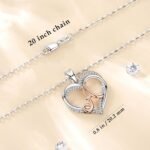 INFUSEU Unique Initial Necklaces for Women Girls Small Heart Letter Jewelry, Meaningful Personalized Gifts - Image 4
