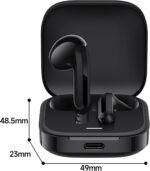 Redmi Buds 6 Active Noise Cancelling Sports Earbuds, IP55 Waterproof Running Headphones with 30H Playtime, Comfort Fit for Sports (Black) - Image 5