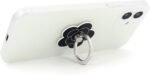 LaMignonne Cell Phone Ring Holder Flower Finger Ring Grip Stand 360° Rotation 180° Flip Universal Kickstand Compatible with All Smartphones (Dark) - Image 3