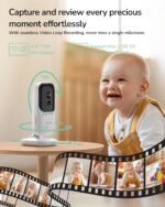 Dr.Care NeoView Video Baby Monitor -3.5” Screen, 2-Way Audio, Video Loop Recording, Night Vision, Real-Time/VOX Monitoring, Temperature Sensor, Lullabies, No Wi-Fi - Image 3