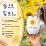 Gift Baskets for Women, Sending Sunshine Sunflower Care Package for Women, Thank You, Get Well, Sympathy Inspirational Valentine's Day Gifts for Her Mom Sister Girlfriend Wife, Self Care Spa Basket - Image 5