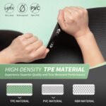 CAMBIVO Yoga Mat for Women Men Kids, 1/3 & 1/4 & 2/5 Inch Extra Thick Yoga Mat Non Slip, 72" x 24" TPE Yoga Mats, Workout Mat with Carrying Strap for Yoga, Pilates and Floor Exercises - Image 4