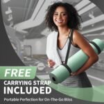 CAMBIVO Yoga Mat for Women Men Kids, 1/3 & 1/4 & 2/5 Inch Extra Thick Yoga Mat Non Slip, 72" x 24" TPE Yoga Mats, Workout Mat with Carrying Strap for Yoga, Pilates and Floor Exercises - Image 5