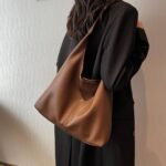 Hobo Bags for Women Slouchy Tote Bag Soft Casual PU Leather Shoulder Purses 2pcs Work Everyday Handbags - Image 4