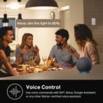 Kasa Smart Light Switch HS200P3, Single Pole, Needs Neutral Wire, 2.4GHz Wi-Fi Light Switch Compatible with Alexa and Google Home, UL Certified, No Hub Required, 3 Count -Pack of 1 , White - Image 4