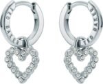 Ted Baker London Amora Crystal Halo Heart Huggie Earrings For Women - Image 3