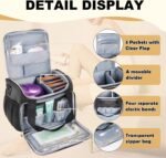 Universal Waxing Kit Carry Bag Compatible with Tress Wellness - Portable Organizer for Wax Warmer, Wax Beans, Pre & After Wax Sprays, and Accessories - Only Bag (Elegant Grey) - Image 3