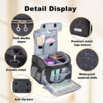 Universal Waxing Kit Carry Bag Compatible with Tress Wellness - Portable Organizer for Wax Warmer, Wax Beans, Pre & After Wax Sprays, and Accessories - Only Bag (Elegant Grey) - Image 4