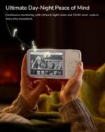 Dr.Care NeoView Video Baby Monitor with 2 Cameras-3.5” Screen, 2-Way Audio, Video Loop Recording, Night Vision, Real-Time/VOX Monitoring, Temperature Sensor, Lullabies, No Wi-Fi(Supports Up to 128GB) - Image 3