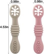 PandaEar 7 Pack Silicone Baby Feeding Spoon | Baby Led Weaning Supplies | Toddler Infant Feeding Spoon First Stage - Image 6