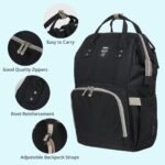 MUIFA Diaper Bag Backpack, Multi-Function Waterproof Travel Backpack Nappy Bag for Baby Care with Insulated Pockets Stroller Straps, Large Capacity, Durable - Image 3