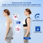 Vicorrect Posture Corrector for Women and Men: Adjustable Upper Back Brace Support - Shoulder Straightener Office Home Use Posture Trainer - Image 3