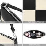 NIUEIMEE ZHOU Shoulder Bag for Women Retro Vegan Leather Classic Clutch Tote HandBags Purses with Zipper Closure - Image 6