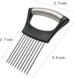 Stainless Steel Onion Holder for Slicing,Onion Slicer Holder,Onion Cutter for Slicing of Onions,Tomatoes,Avocados,Eggs and Other Vegetables,KItchen Utensils - Image 3