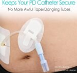 Catheter Stabilization Device Feeding Tube Holders PD Dialysis Patch for Peg Tube J Tube G-Tube Peritoneal Dialysis Accessories Drain Cath Stabilizer Adhesive Bandages (Pack of 5) - Image 3