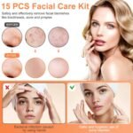 Pimple Popper Tool Kit, IUMAKEVP 15 PCS Professional Stainless Steel Blackhead Remover Comedone Extractor Tools for Removing Zit on Face - Acne Removal Kit with Metal Case (Silver) - Image 6