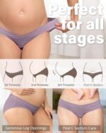 Intimate Portal Cotton Maternity Underwear Under the Bump Pregnancy Postpartum Bikini Panties - Image 4