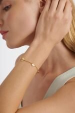 Ted Baker London Hedra Flutter Heart Adjustable Bracelet for Women (Gold) - Image 4