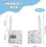 2 Pack Waterproof Feeding Tube Pouch Zipper Nasogastric Fixation Bag for NJ Storage NG Holder Pouch with Zip Pocket Reusable Securement Accessory Pack Pocket Safety Clip GJ Medical Tubing - Image 3