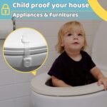 4our Kiddies Child Proof Cabinet Locks for Baby Proofing, 14 Pack Baby Proof Drawer Locks for Kids, Child Safety, Adjustable Child Locks for Cabinet and Drawers with 12 Extra 3M Adhesives, No Drilling - Image 5