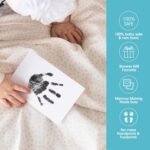 Pearhead Newborn Baby Handprint and Footprint Kit - No Mess Clean-Touch Ink Pad With Impression Cards, Safe for Skin, Perfect Keepsake for Family, Acid-Free, Black - Image 6