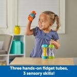 Learning Resources Sensory Trio Fidget Tubes - Tactile Play Tools, Kids Travel Essentials Toys, Self-regulation Aids, Calm Down Corner Supplies, Bin Activities - Image 3