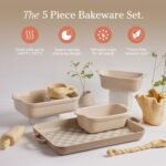 Our Place Bakeware Set | 5-Piece Ceramic Bakeware Collection with Stovetop-to-Oven Griddle Pan | PFAS-Free Non-Toxic Nonstick Pans, Oven Mat & Baking Dishes | Steam - Image 3