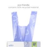 Ubbi Disposable Nappy Sacks, Lavender Scented, Easy-To-Tie Tabs, Baby Diaper Disposal or Pet Waste Bags, Value Pack, 400 Count - Image 4