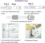 Child Safety Lock Baby Proofing 3M Adhesive No Drilling for Cabinet Drawer Toilet (6Pack Grey child safety lock) - Image 4