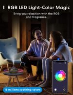 Meross Smart WiFi Essential Oil Diffuser Works with Apple HomeKit & Alexa, Ultrasonic Aromatherapy Diffuser & Mist Humidifier with Voice & APP Remote Control, Schedule & Timer, RGB Light - Image 5