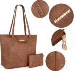 Montana West Tote Bags Vegan Leather Purses and Handbags for Women Top Handle Ladies Shoulder Bags - Image 5