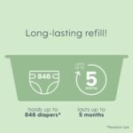 Diaper Genie Easy Roll Refill with 18 Bags - for the Diaper Genie Signature and Platinum pails | Lasts Up to 5 Months or Holds Up to 846 newborn Diapers Per Refill blue 1 Count - Image 6