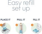 Diaper Genie Easy Roll Refill with 18 Bags - for the Diaper Genie Signature and Platinum pails | Lasts Up to 5 Months or Holds Up to 846 newborn Diapers Per Refill blue 1 Count - Image 8