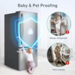 6 Pack Child Proof Refrigerator Locks, Fridge Locks for Kids Safety, Freezer Door Latches with Sticky 3M Adhesives for Toddlers and Baby, Ideal for Upright Freezer, Ovens, Cabinets Door - Image 3