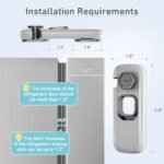 6 Pack Child Proof Refrigerator Locks, Fridge Locks for Kids Safety, Freezer Door Latches with Sticky 3M Adhesives for Toddlers and Baby, Ideal for Upright Freezer, Ovens, Cabinets Door - Image 5