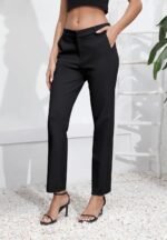 Urban CoCo Women's Elastic Waisted Dress Pants Business Work Casual Stretch Slacks with Pockets - Image 3