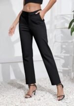 Urban CoCo Women's Elastic Waisted Dress Pants Business Work Casual Stretch Slacks with Pockets - Image 4