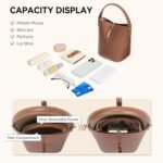 BOSTANTEN Small Bucket Bag for Women Crossbody Bags Trendy Vegan Leather Shoulder Purses Designer Ladies Handbags - Image 4