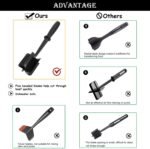 Meat Chopper, Ground Beef Masher with 5-Blade Head, Versatile High-Temp Heat-Resistant Hamburger Masher, Nylon Non-Stick Meat Masher, Kitchen Aid (Black) - Image 3